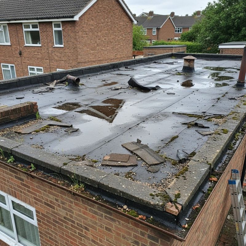 Damaged Roof Repair detail